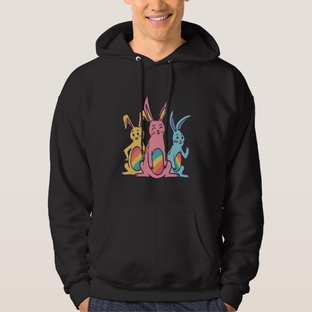 RAINBOW BUNNIES HOODIE (Front)