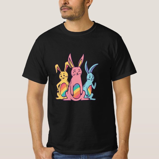 RAINBOW BUNNIES T-Shirt (Front)