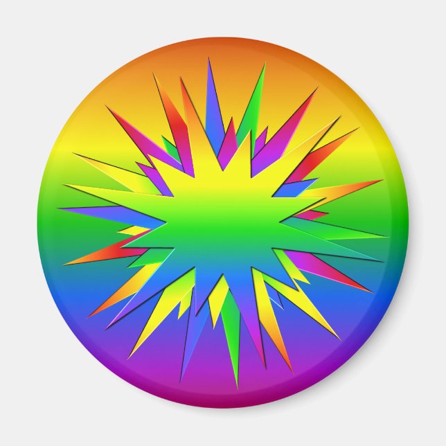 Rainbow Burst magnet (Front)