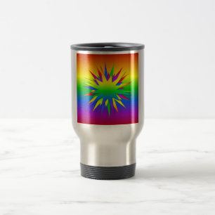 Rainbow Burst mug - choose style & colour