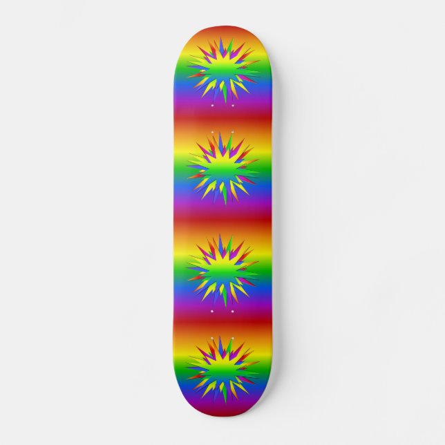 Rainbow Burst skateboard (Front)