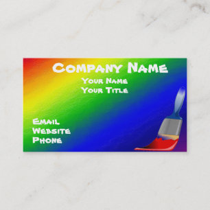 Rainbow business card