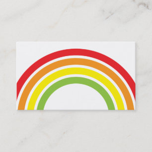 rainbow business card