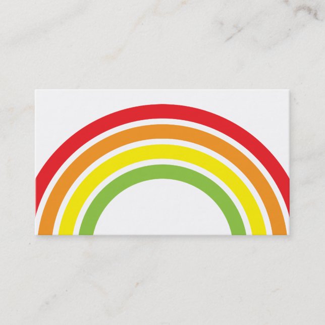 rainbow business card (Front)