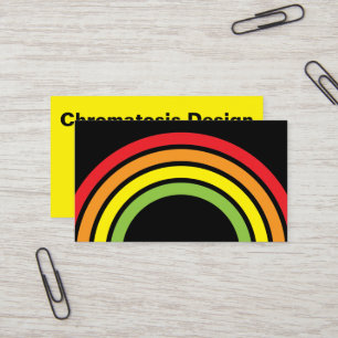 rainbow business card