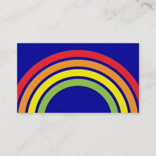 rainbow business card