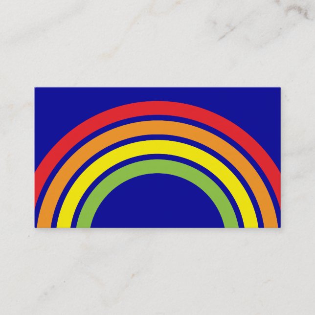 rainbow business card (Front)