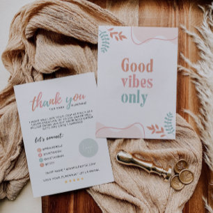 Rainbow Business Thank You Card