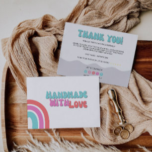 Rainbow Business Thank You Card