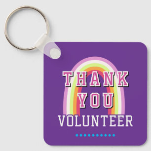 Rainbow Business Volunteer Purple Key Ring