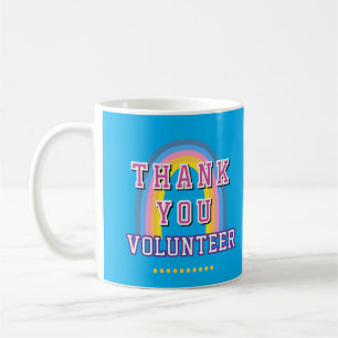 Rainbow Business Volunteer Thank You Blue Coffee Mug