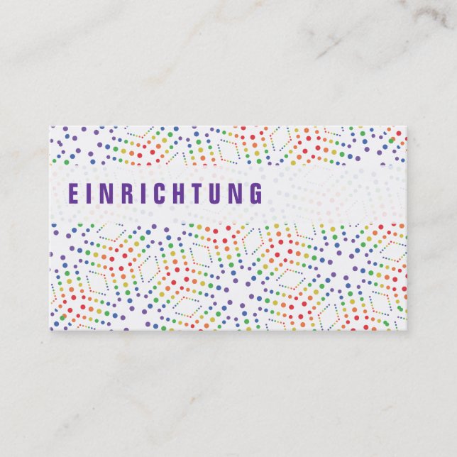 Rainbow businesscards business card (Front)