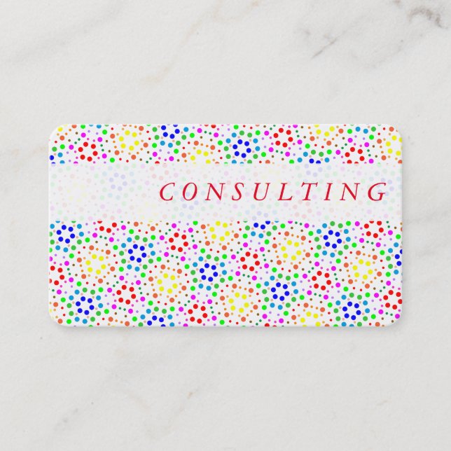 Rainbow Businesscards Business Card (Front)