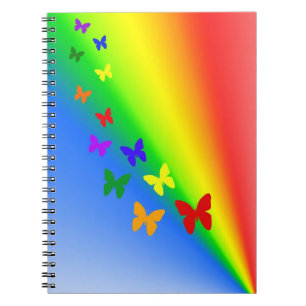 Rainbow Butterflies Notebook