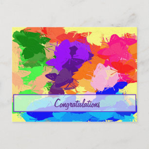 Rainbow Butterflies Postcard