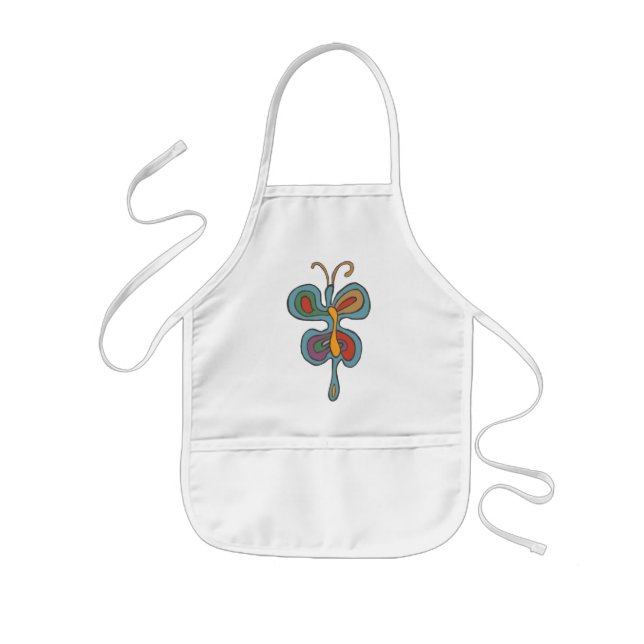 Rainbow Butterfly Apron (Front)