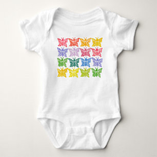 Rainbow Butterfly Baby Bodysuit