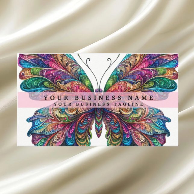 Rainbow Butterfly Business Card (Creator Uploaded)
