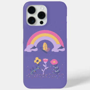 Rainbow Butterfly Cloud Flowers iPhone 15 Pro Max Case
