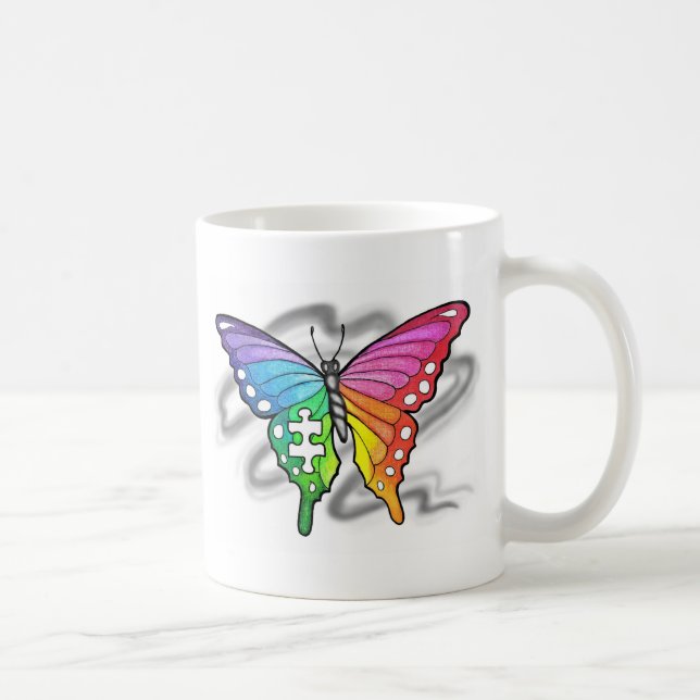 Rainbow Butterfly Coffee Mug (Right)