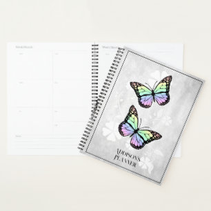 Rainbow Butterfly Floral Planner