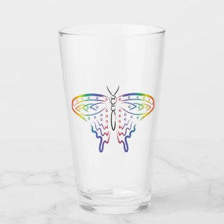 Rainbow Butterfly Glass