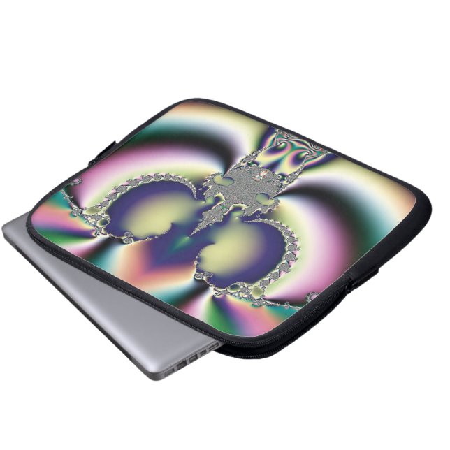 Rainbow Butterfly Laptop Sleeve (Front Bottom)
