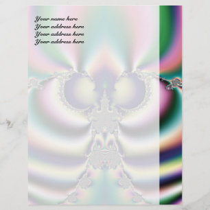 Rainbow Butterfly Letterhead