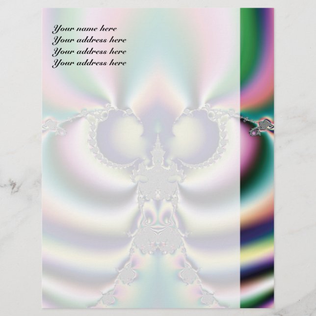 Rainbow Butterfly Letterhead (Front)