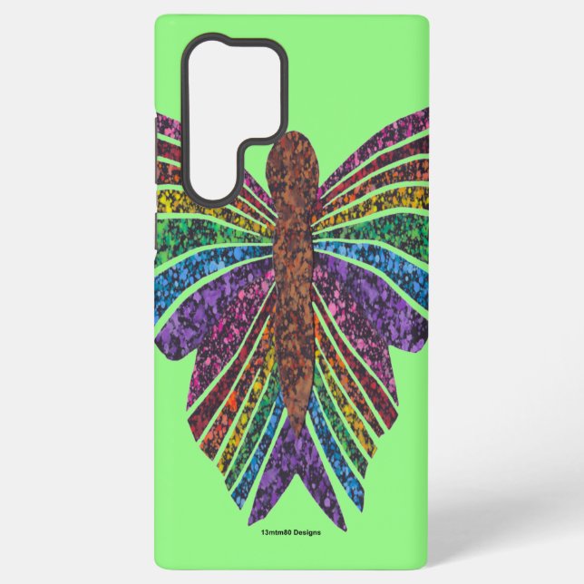 Rainbow Butterfly (light green) - Samsung Case (Back)
