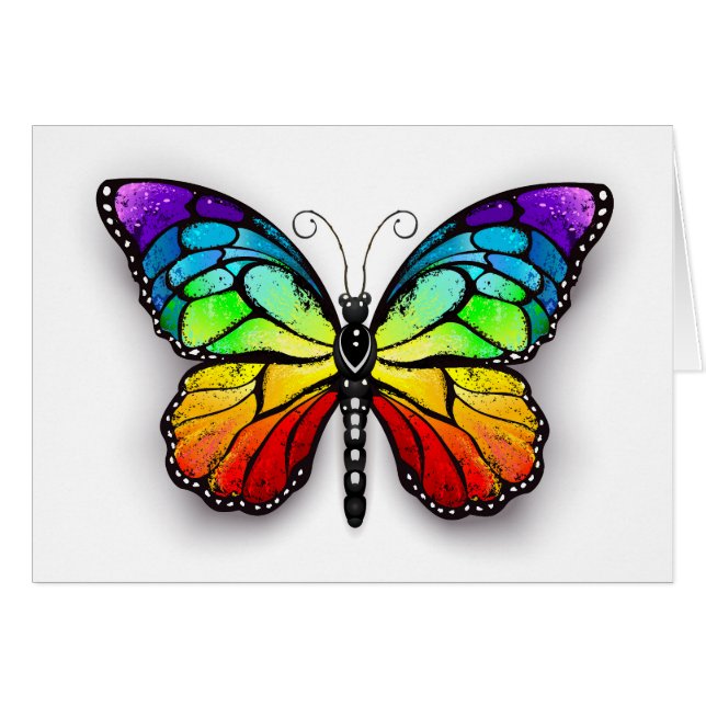 Rainbow butterfly Monarch (Front Horizontal)