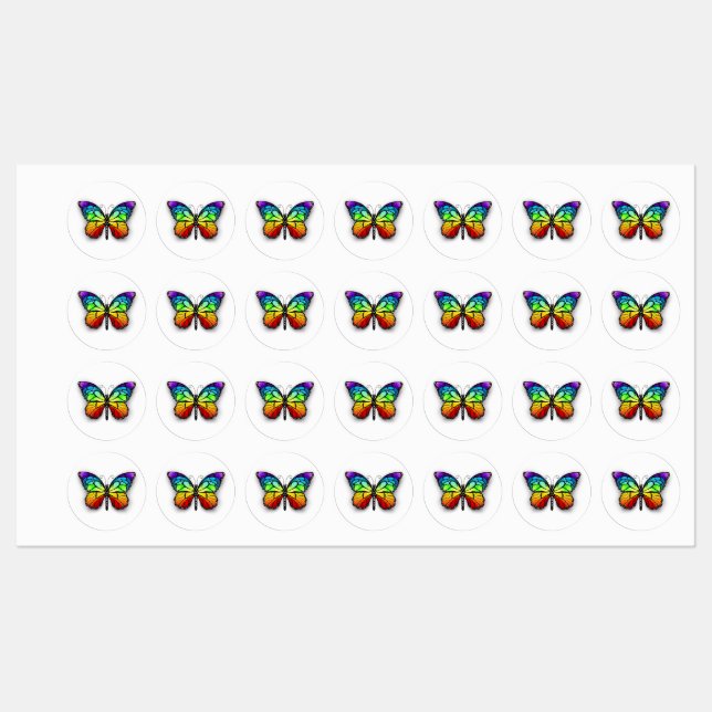 Rainbow butterfly Monarch (Sheet)