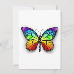 Rainbow butterfly Monarch Announcement