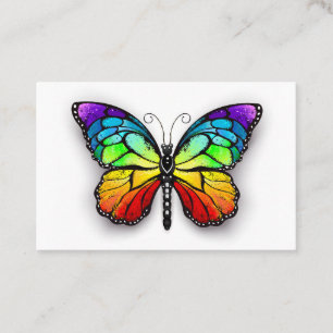 Rainbow butterfly Monarch Appointment Card