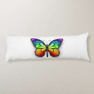 Rainbow butterfly Monarch Body Cushion