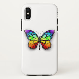 Rainbow butterfly Monarch iPhone XS Case
