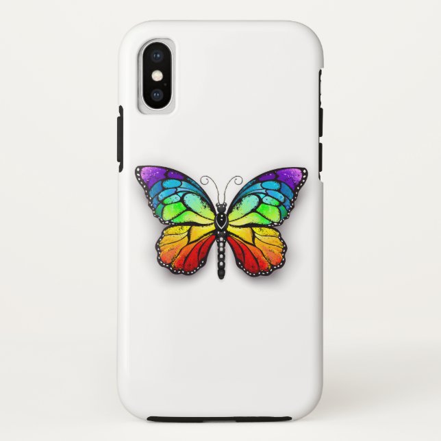 Rainbow butterfly Monarch Case-Mate iPhone Case (Back)