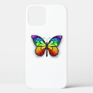 Rainbow butterfly Monarch iPhone 12 Pro Case