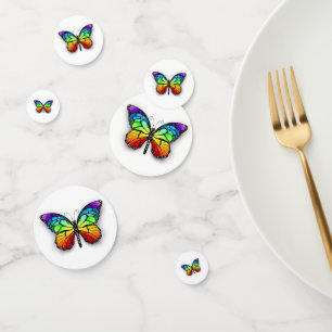 Rainbow butterfly Monarch Confetti