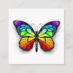 Rainbow butterfly Monarch Enclosure Card