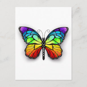 Rainbow butterfly Monarch Enclosure Card