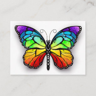 Rainbow butterfly Monarch Enclosure Card
