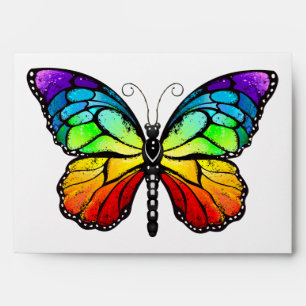 Rainbow butterfly Monarch Envelope