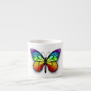 Rainbow butterfly Monarch Espresso Cup