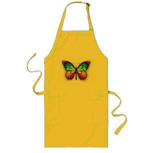 Rainbow butterfly Monarch Long Apron