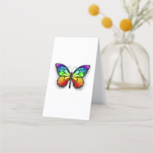 Rainbow butterfly Monarch Loyalty Card