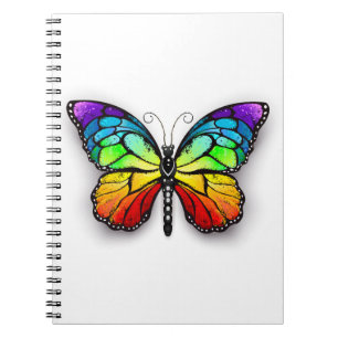 Rainbow butterfly Monarch Notebook