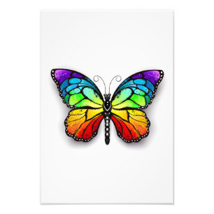Rainbow butterfly Monarch Photo Print