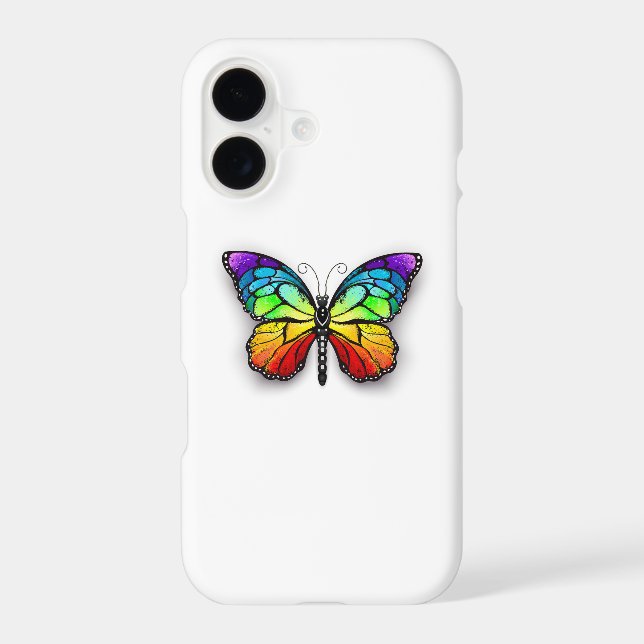 Rainbow butterfly Monarch Samsung Galaxy Case (Back)