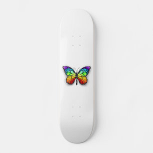 Rainbow butterfly Monarch Skateboard